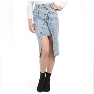 Hunter & Brown Denim Button-Front Women's Skirt